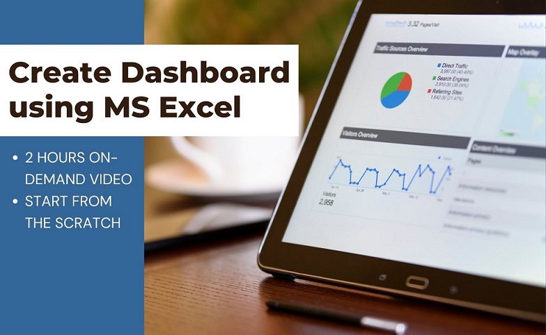 Learn to Create Interactive Dashboard using MS Excel in just 2 hours.